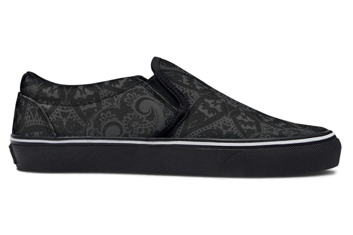 Ghost Mandala Slip on Shoes