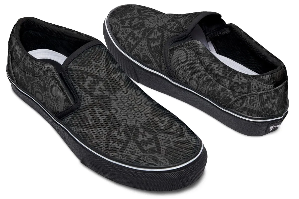 Ghost Mandala Slip on Shoes