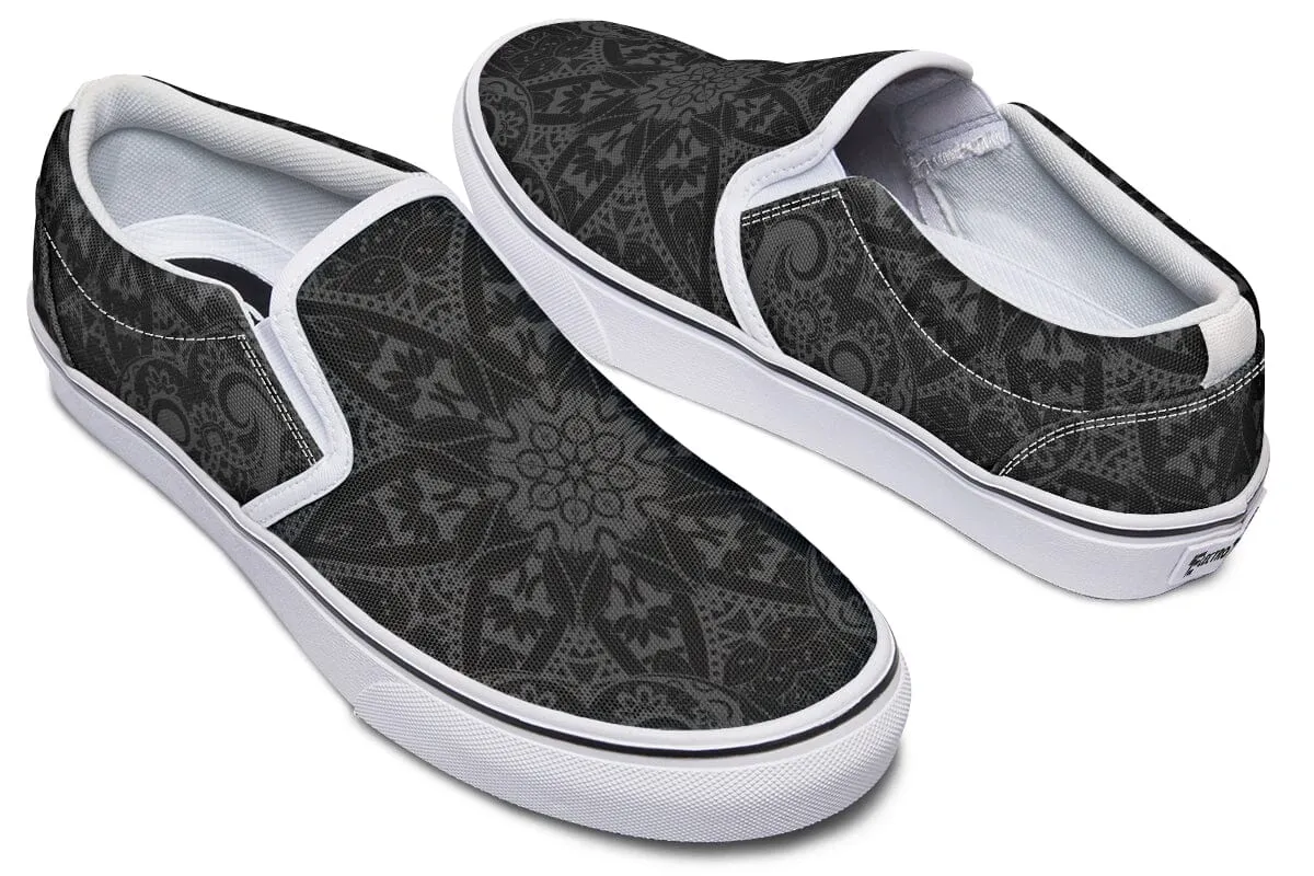 Ghost Mandala Slip on Shoes