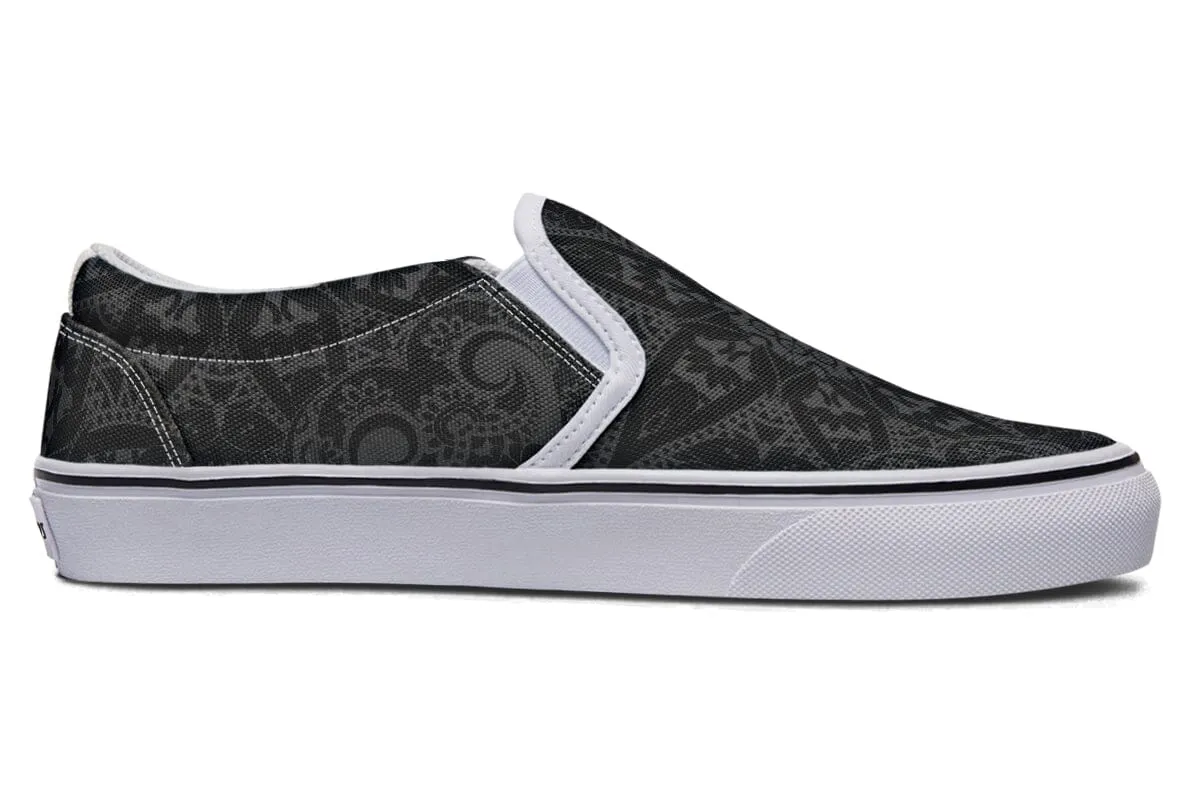 Ghost Mandala Slip on Shoes