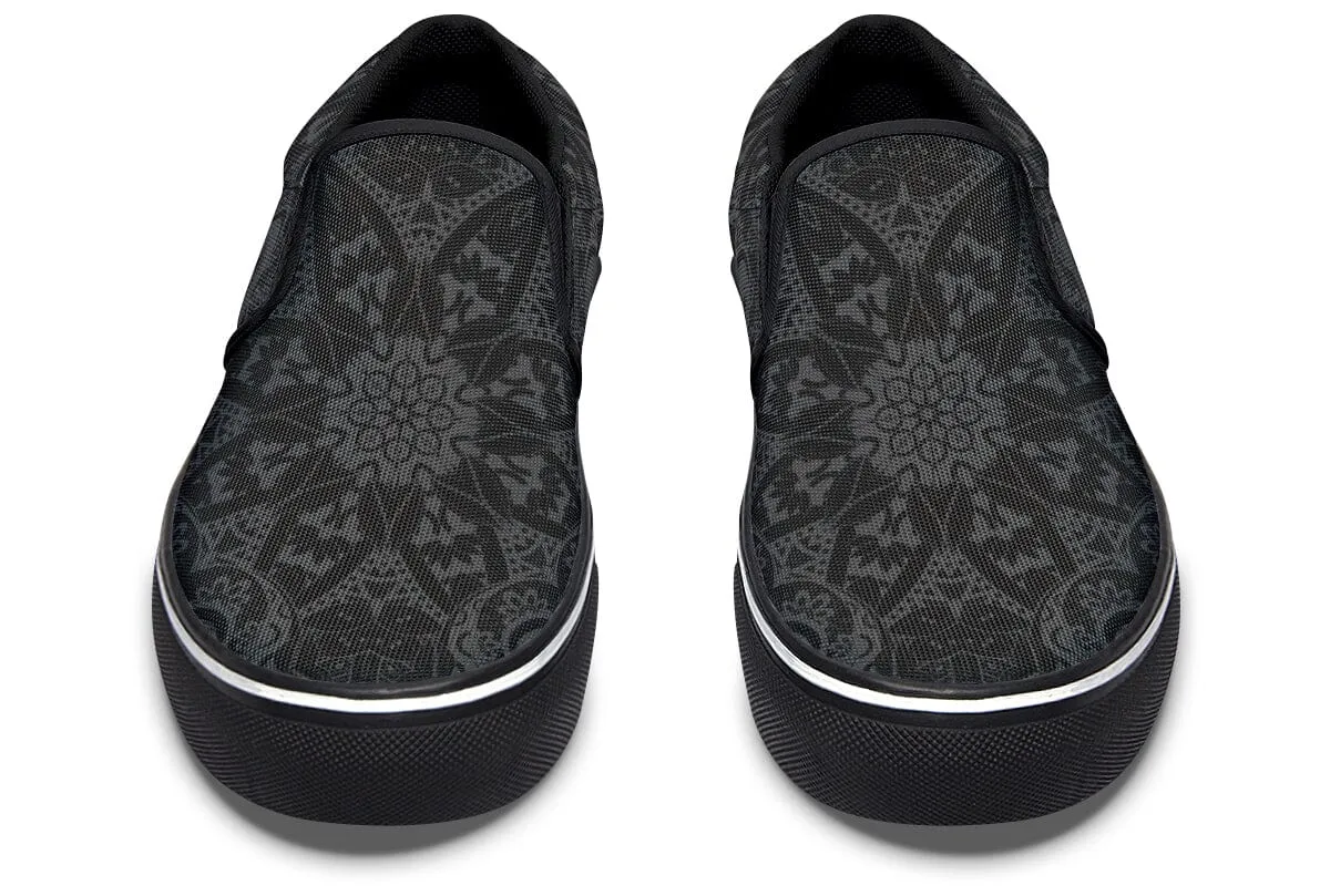 Ghost Mandala Slip on Shoes