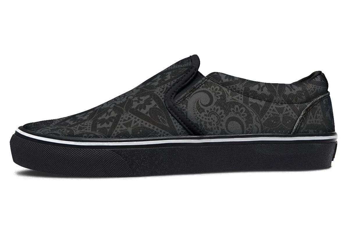 Ghost Mandala Slip on Shoes