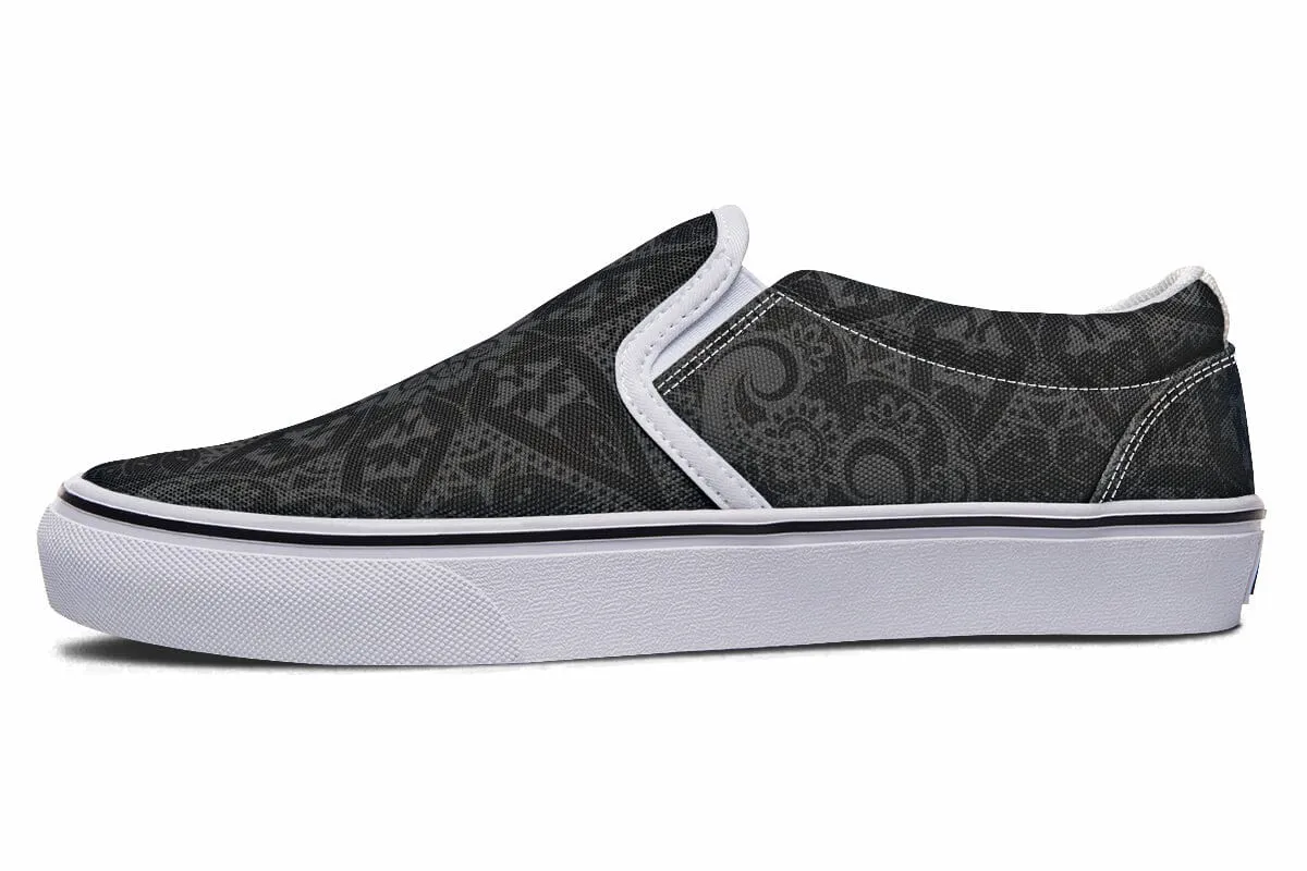 Ghost Mandala Slip on Shoes