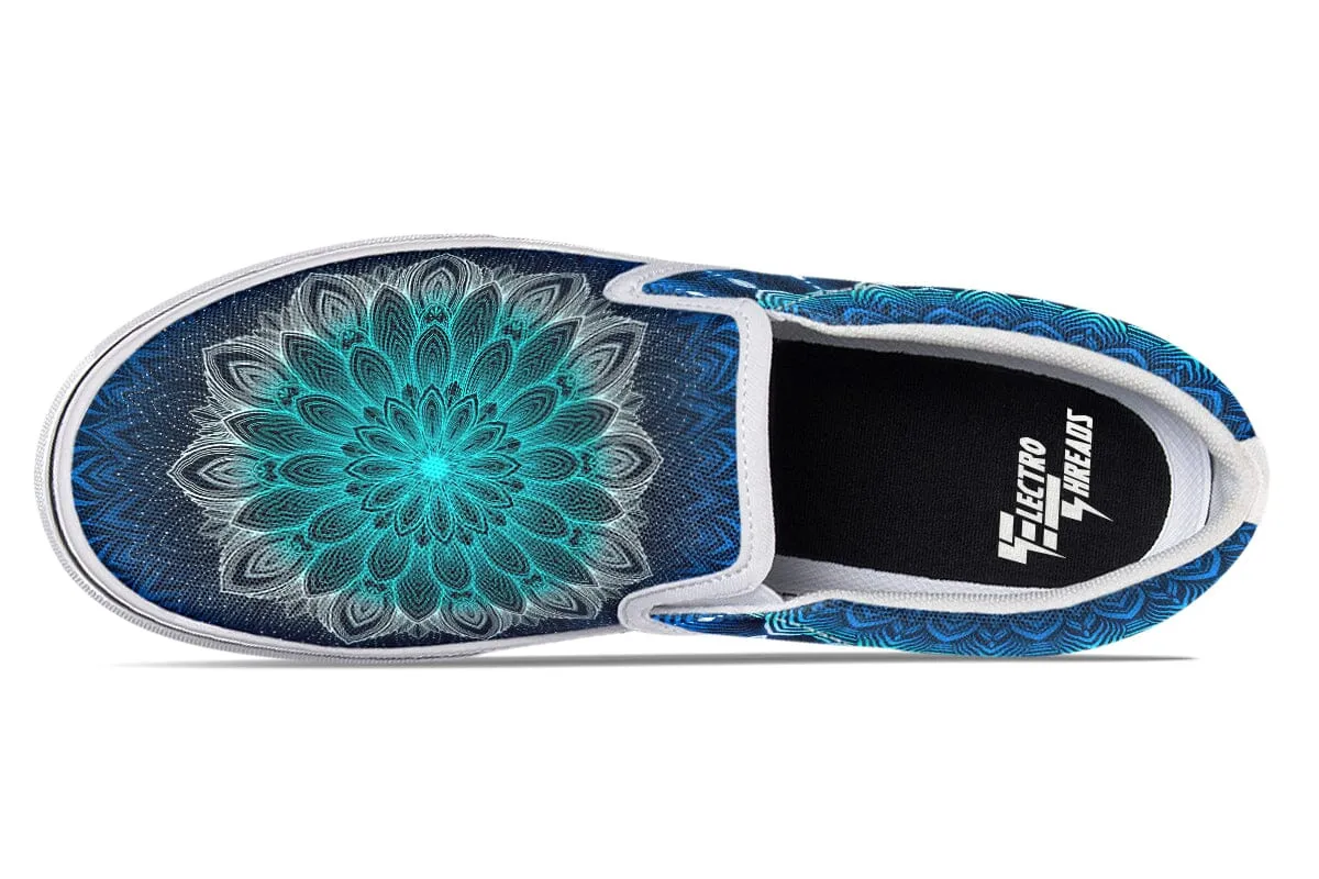 Glowing Mandala Slip on Shoes