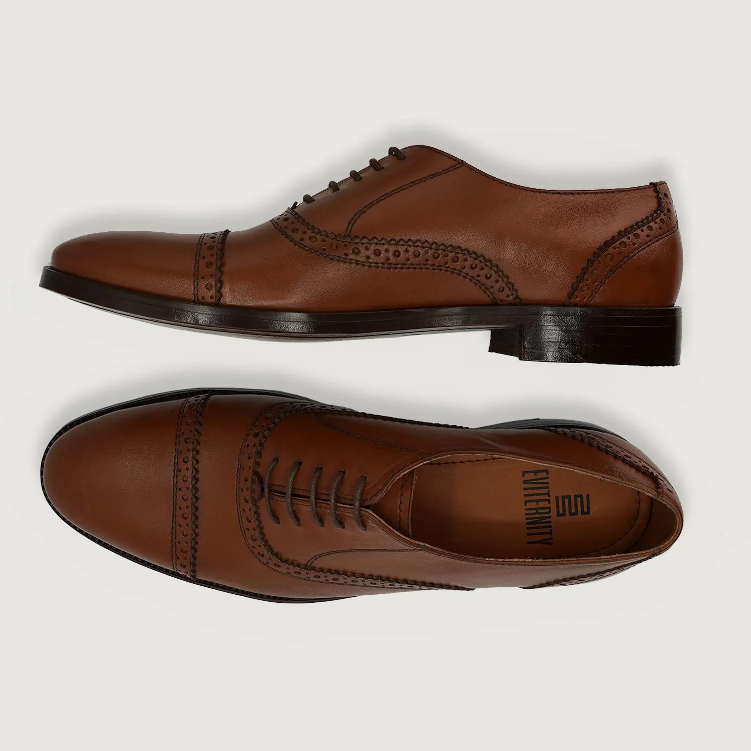 Greyson Brogues Oxford Tan Leather Shoes