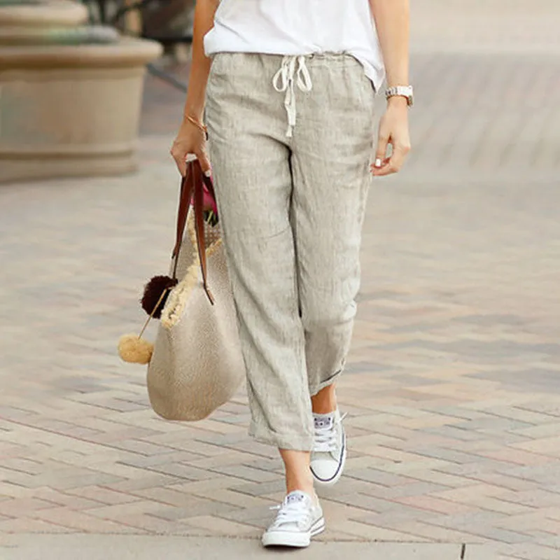 Ivyshape | Casual Straight Trouser Pants for Women