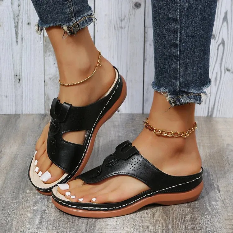 Ivyshape | Comfortable Non-Slip Sole Orthopedic Sandals for Women