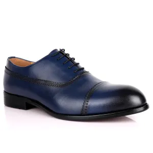 J.M Weston Premium Oxford Men's Shoe- Blue