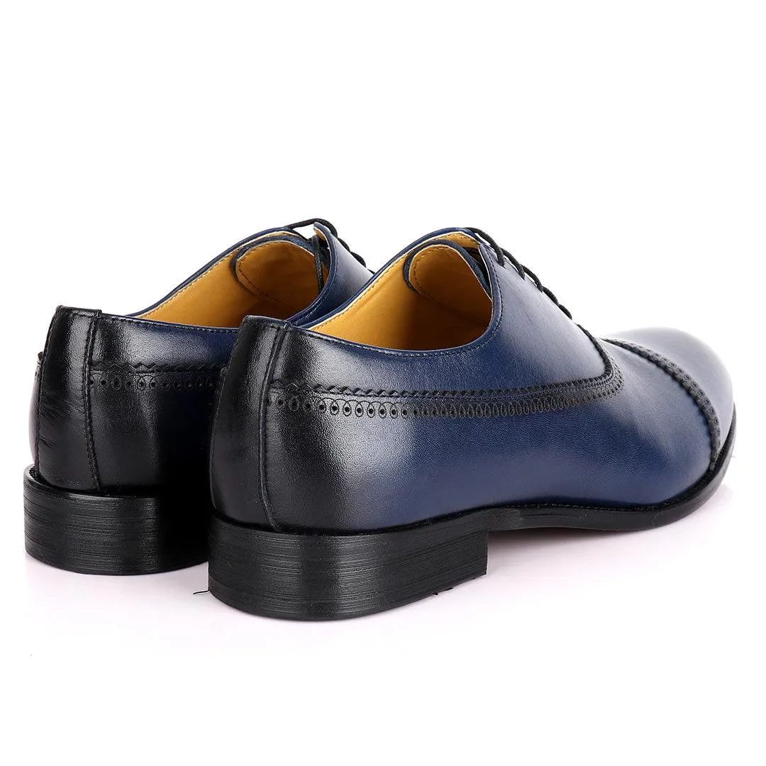 J.M Weston Premium Oxford Men's Shoe- Blue