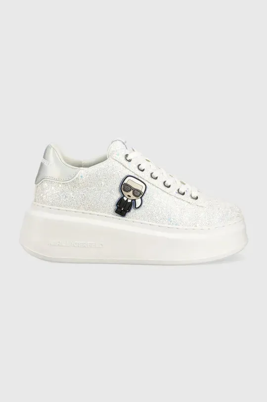 KARL LAGERFELD ANAKAPRI SNEAKERS IN WHITE