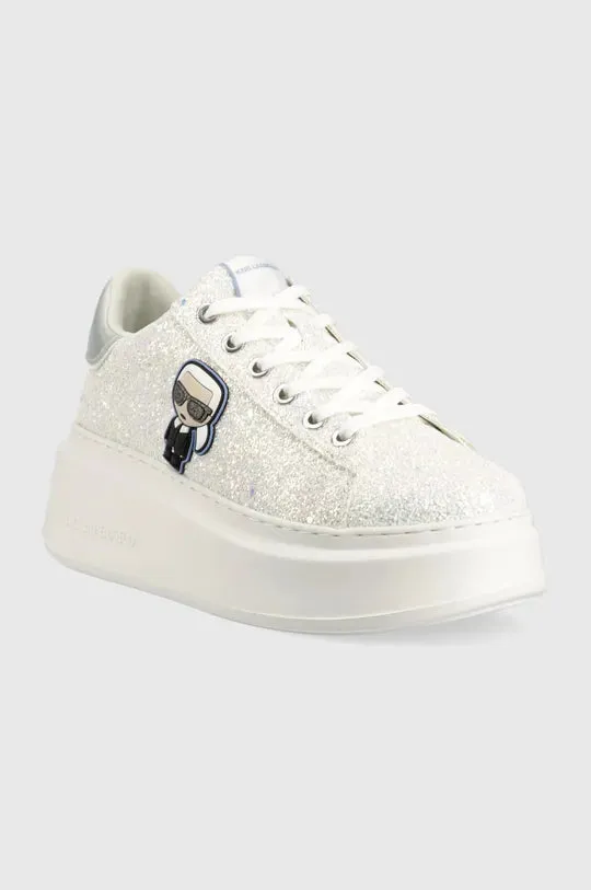 KARL LAGERFELD ANAKAPRI SNEAKERS IN WHITE