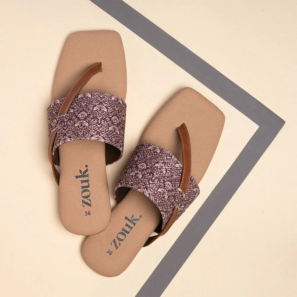 Kashmir Jhallar Side Toe Flats