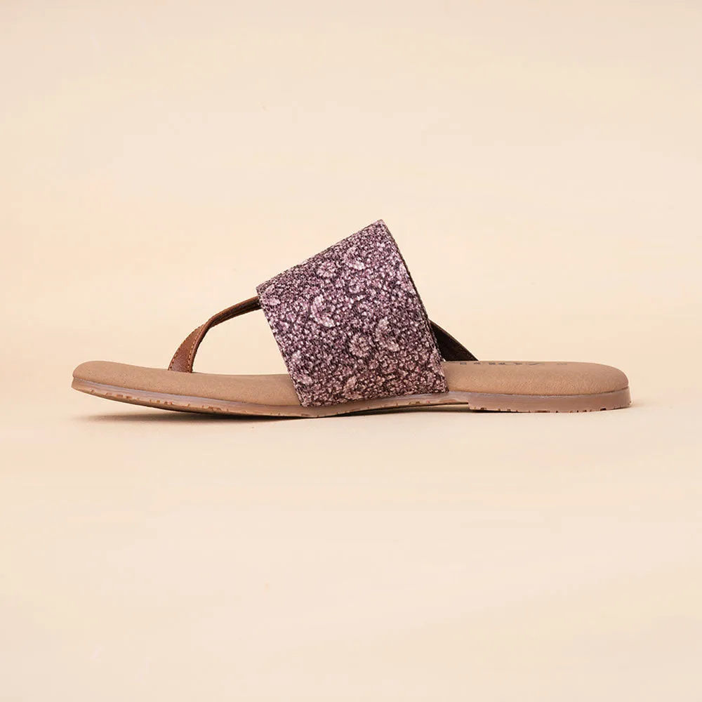 Kashmir Jhallar Side Toe Flats