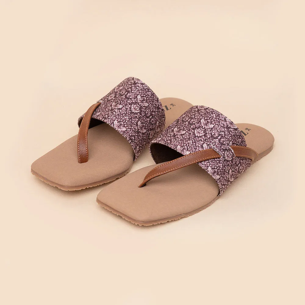 Kashmir Jhallar Side Toe Flats