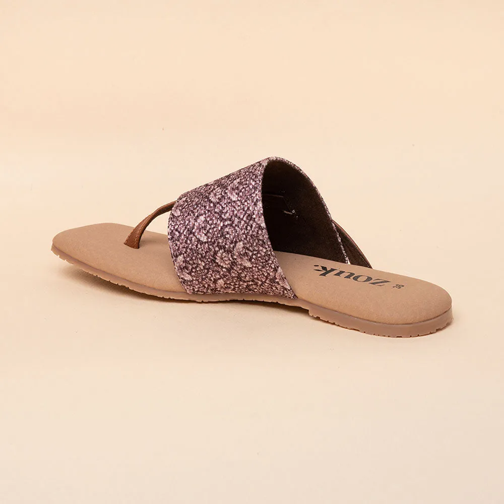 Kashmir Jhallar Side Toe Flats