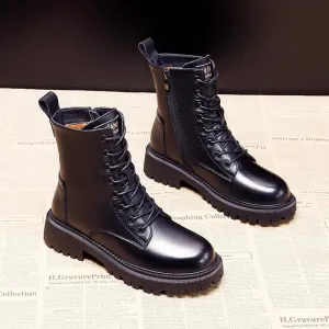 Lace-Up Combat Boots