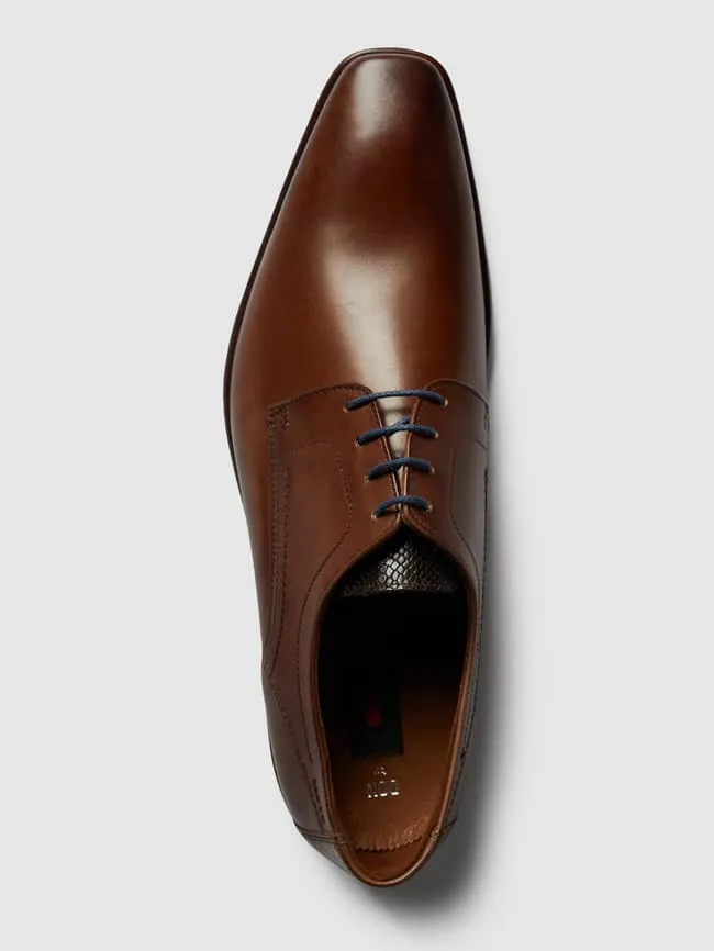 Lloyd leather derby, cognac color