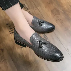 Luxury Italian Style Tassel Leather Loafers