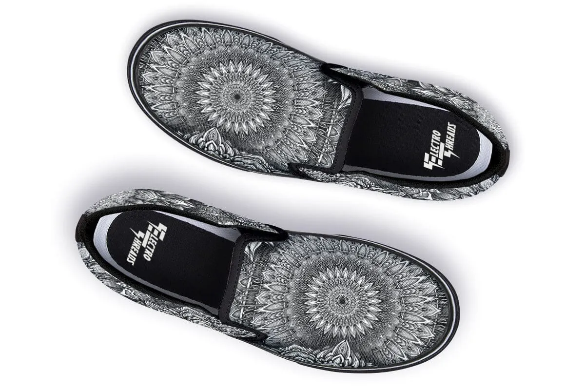 Mandala Bloom Slip on Shoes