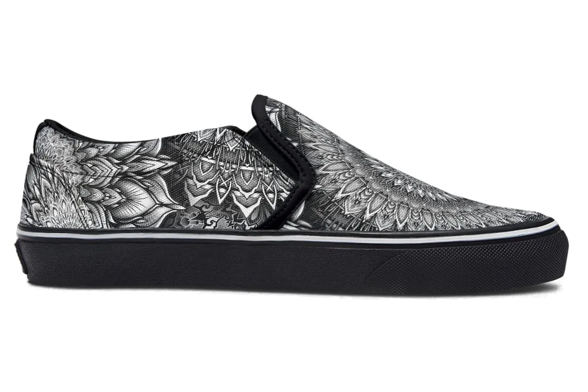 Mandala Bloom Slip on Shoes