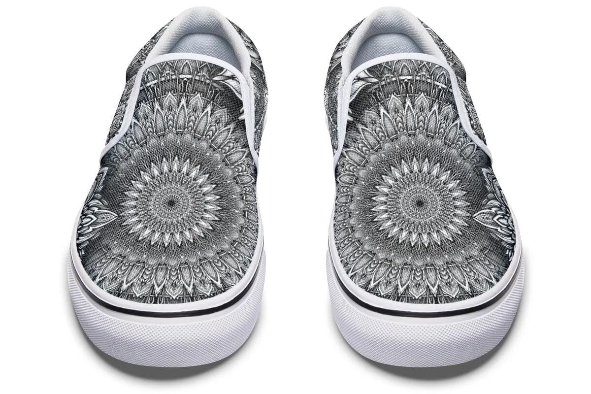 Mandala Bloom Slip on Shoes