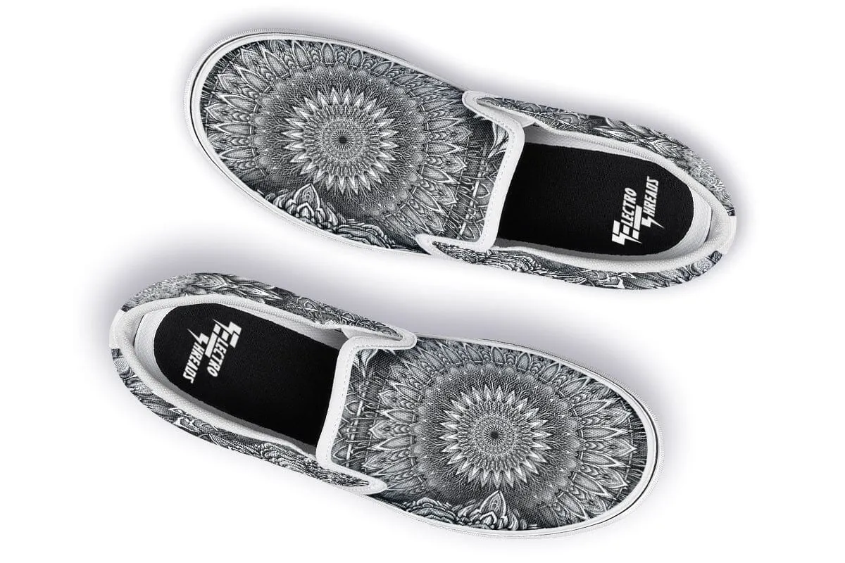 Mandala Bloom Slip on Shoes