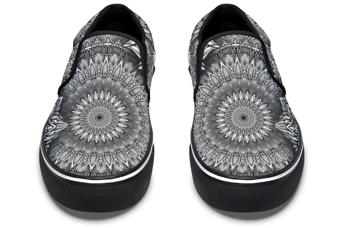 Mandala Bloom Slip on Shoes