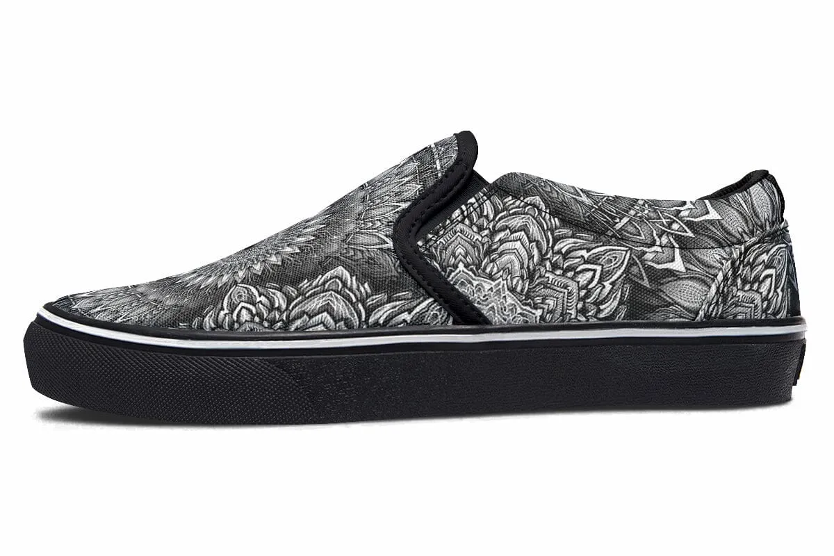 Mandala Bloom Slip on Shoes