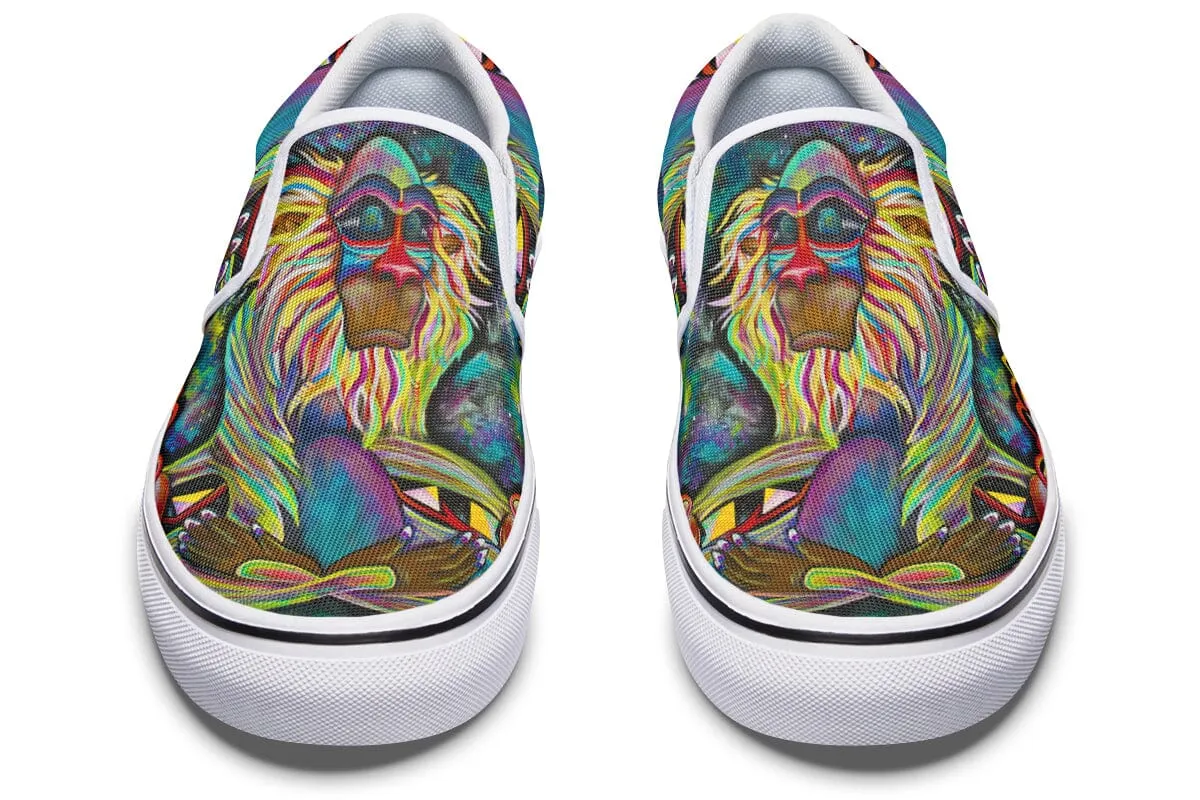 Meditating Rafiki Slip on Shoes