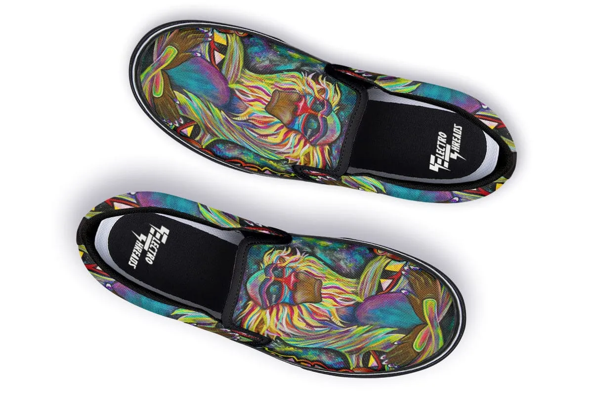 Meditating Rafiki Slip on Shoes