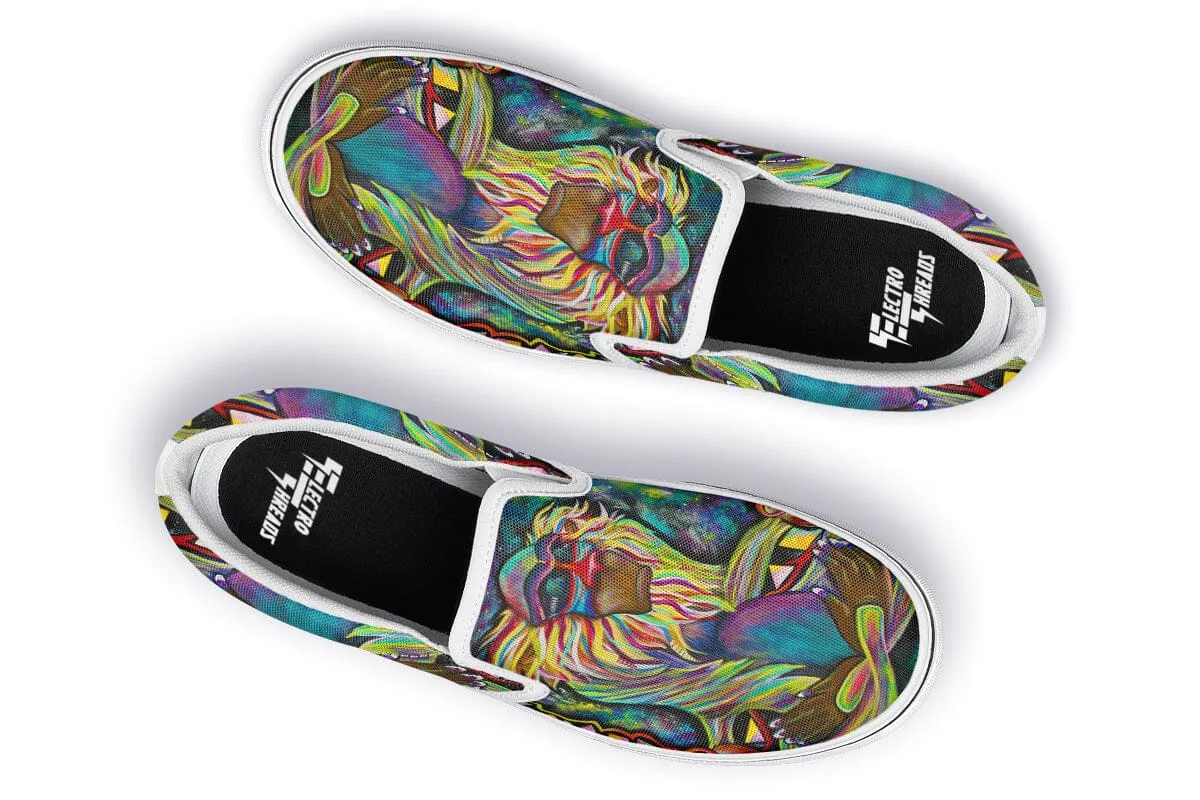 Meditating Rafiki Slip on Shoes