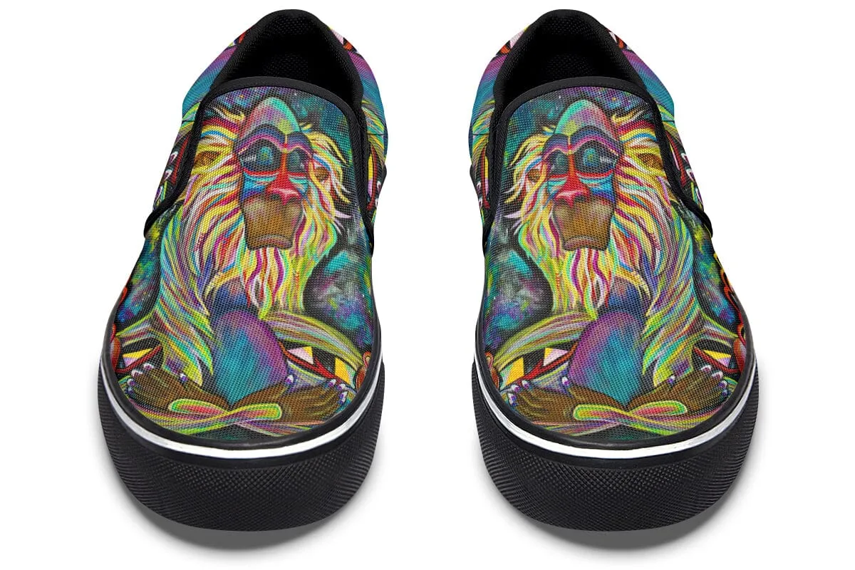 Meditating Rafiki Slip on Shoes