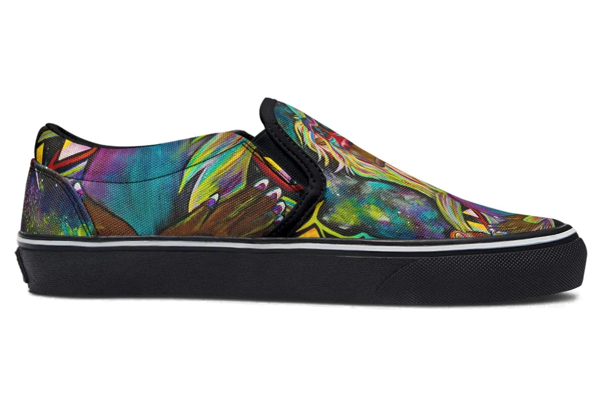 Meditating Rafiki Slip on Shoes