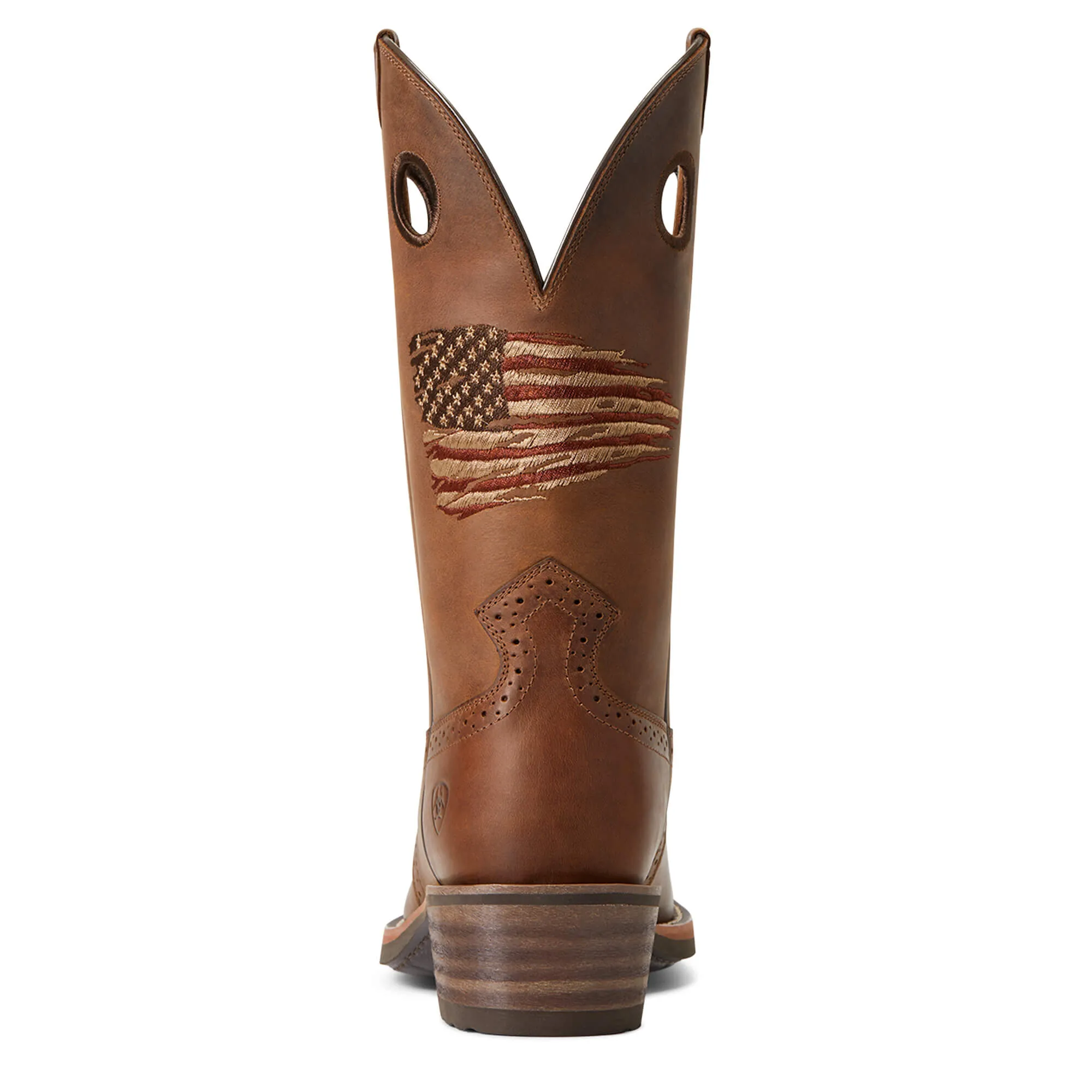 Men's Ariat 10040348 Roughstock Patriot Distressed Brown Small Square Toe *Closeout*