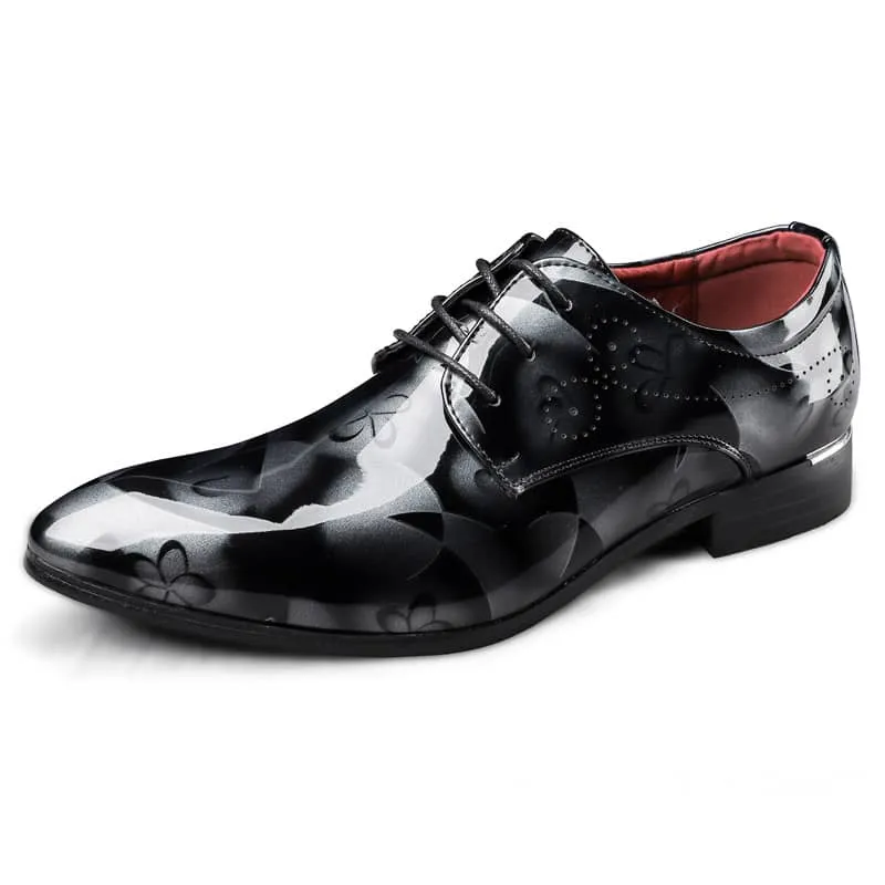 Men’s Floral Print Oxford Brogues Shoes Party & Wedding Boots  | 9811