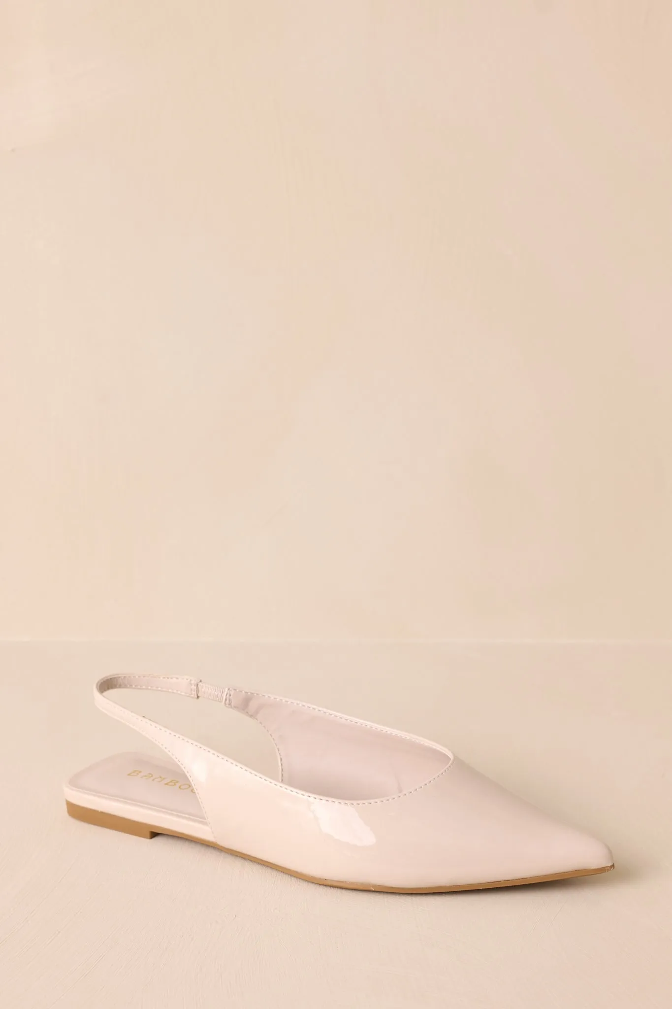 Mixed Feelings Ivory Pointed-Toe Slingback Flats