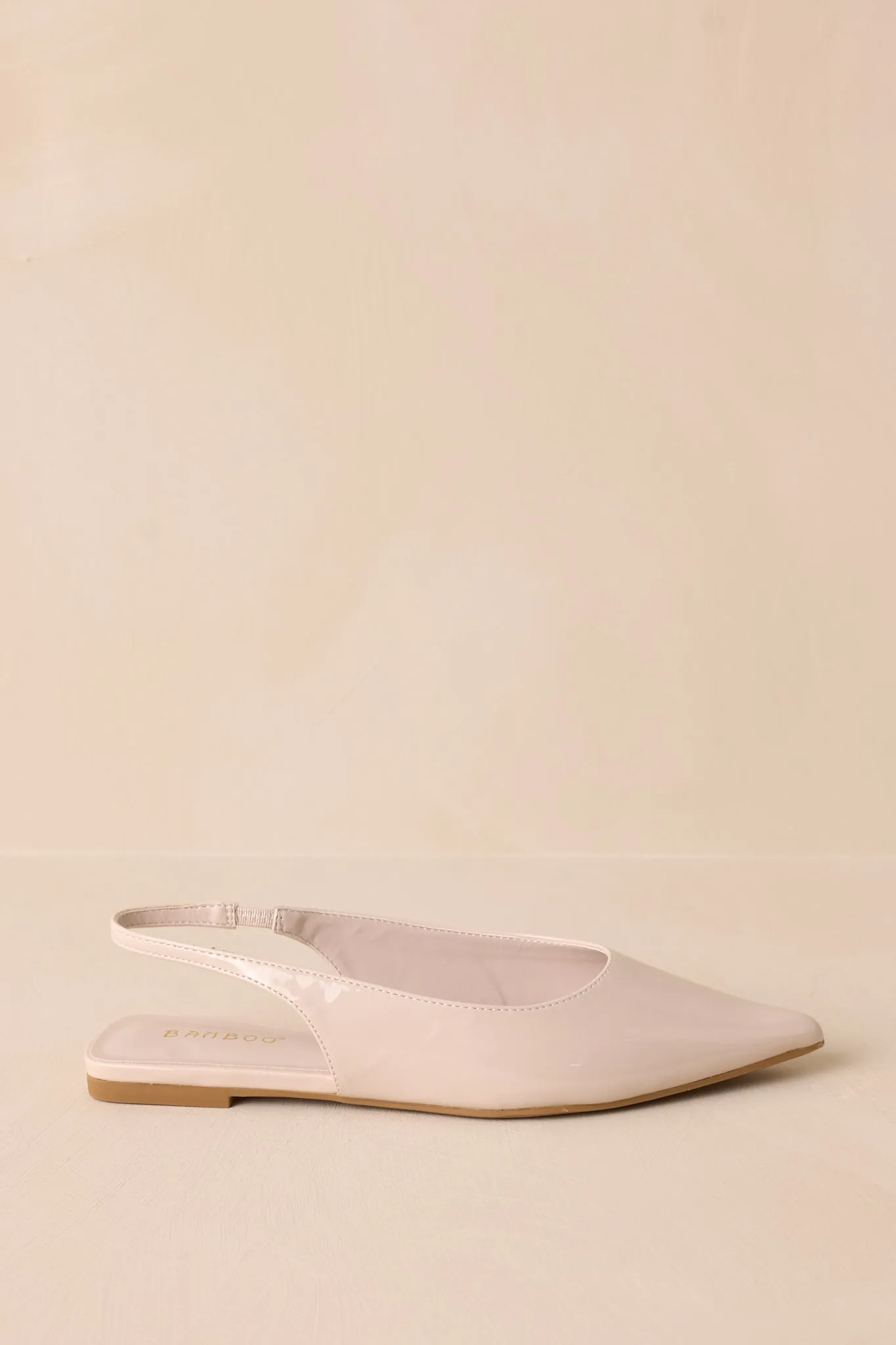 Mixed Feelings Ivory Pointed-Toe Slingback Flats