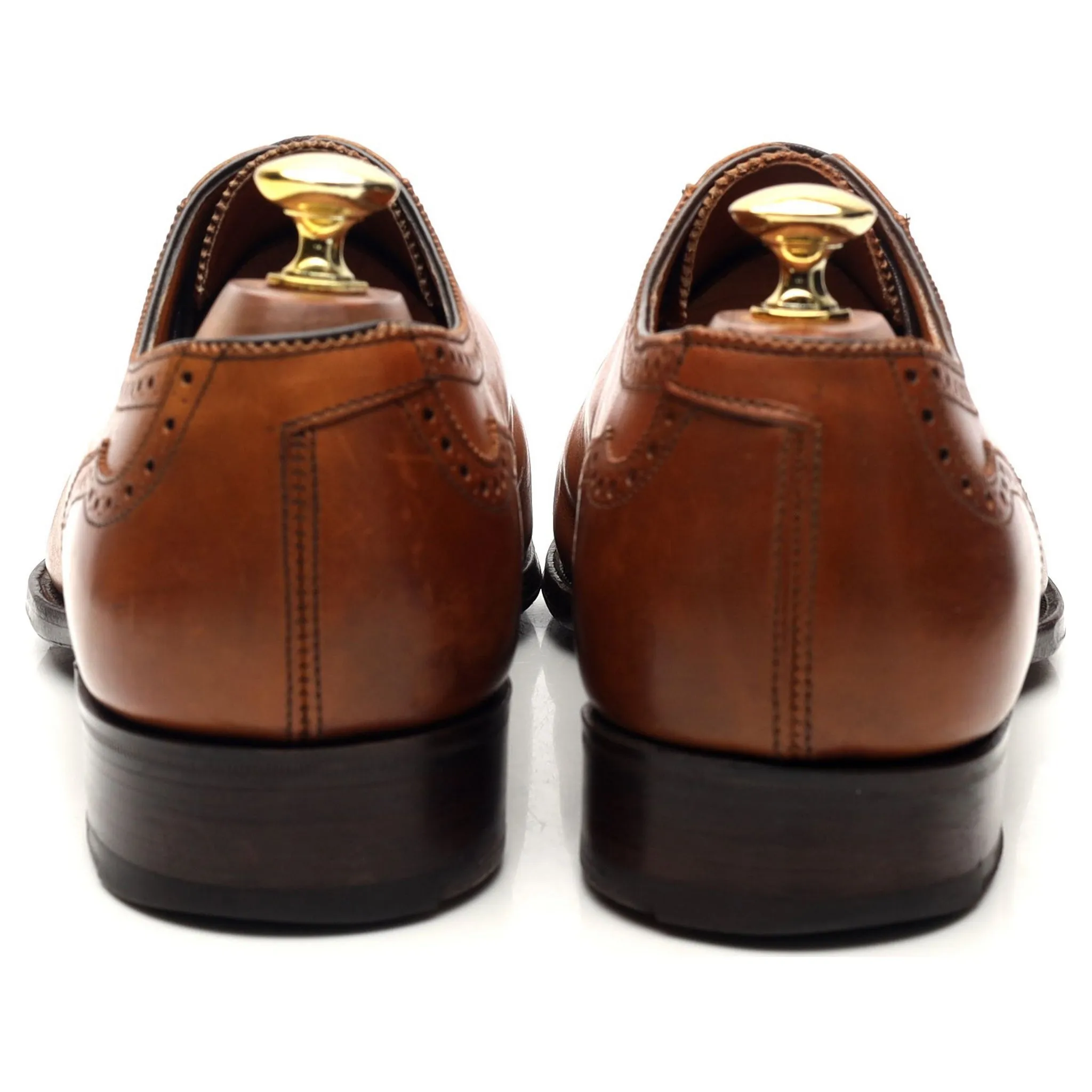 'Moore' Tan Brown Leather Oxford UK 8 F