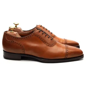 'Moore' Tan Brown Leather Oxford UK 8 F