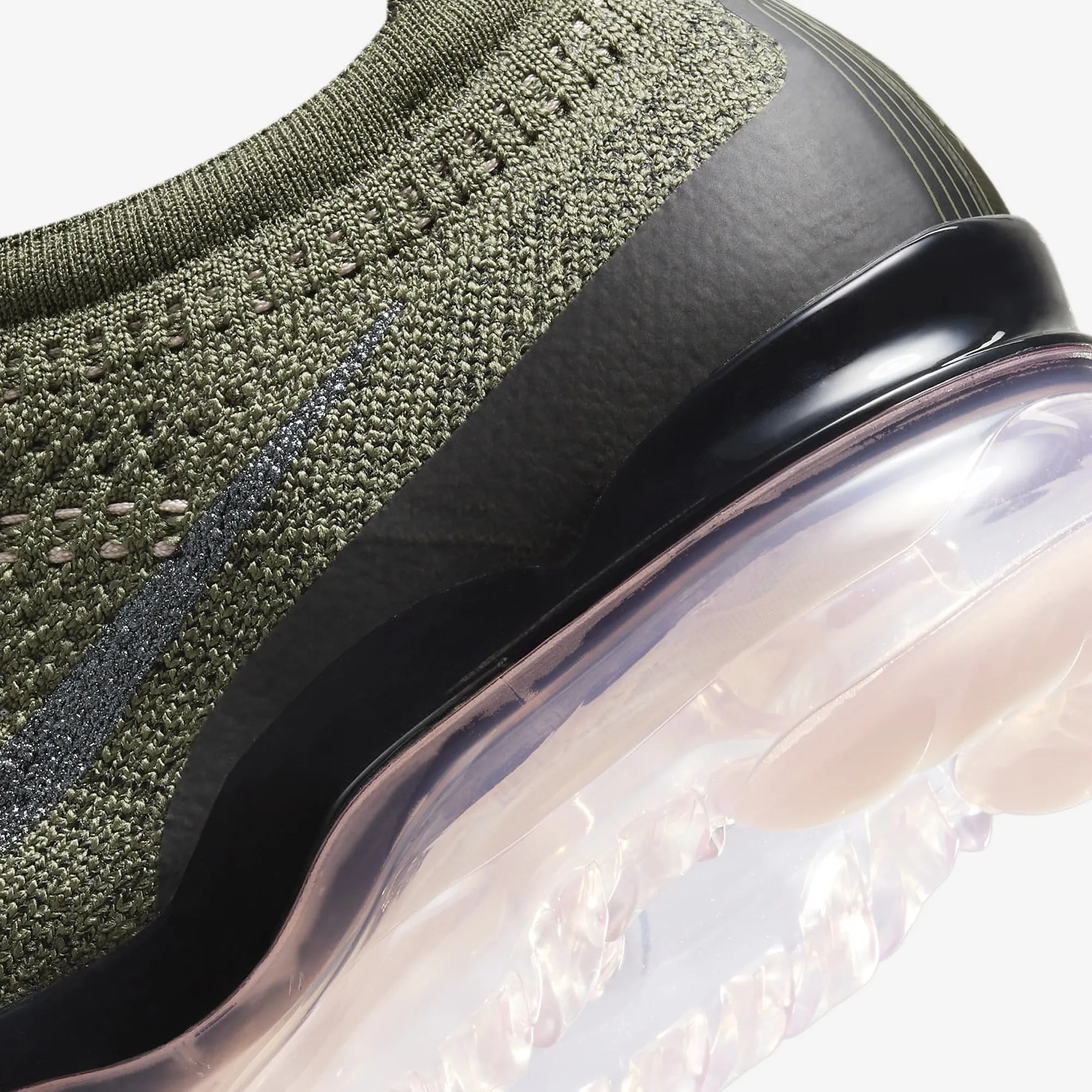 Nike | AIR VAPORMAX 2023 FLYKNIT  { MEDIUM OLIVE/BLACK-PINK OXFORD-BLACK