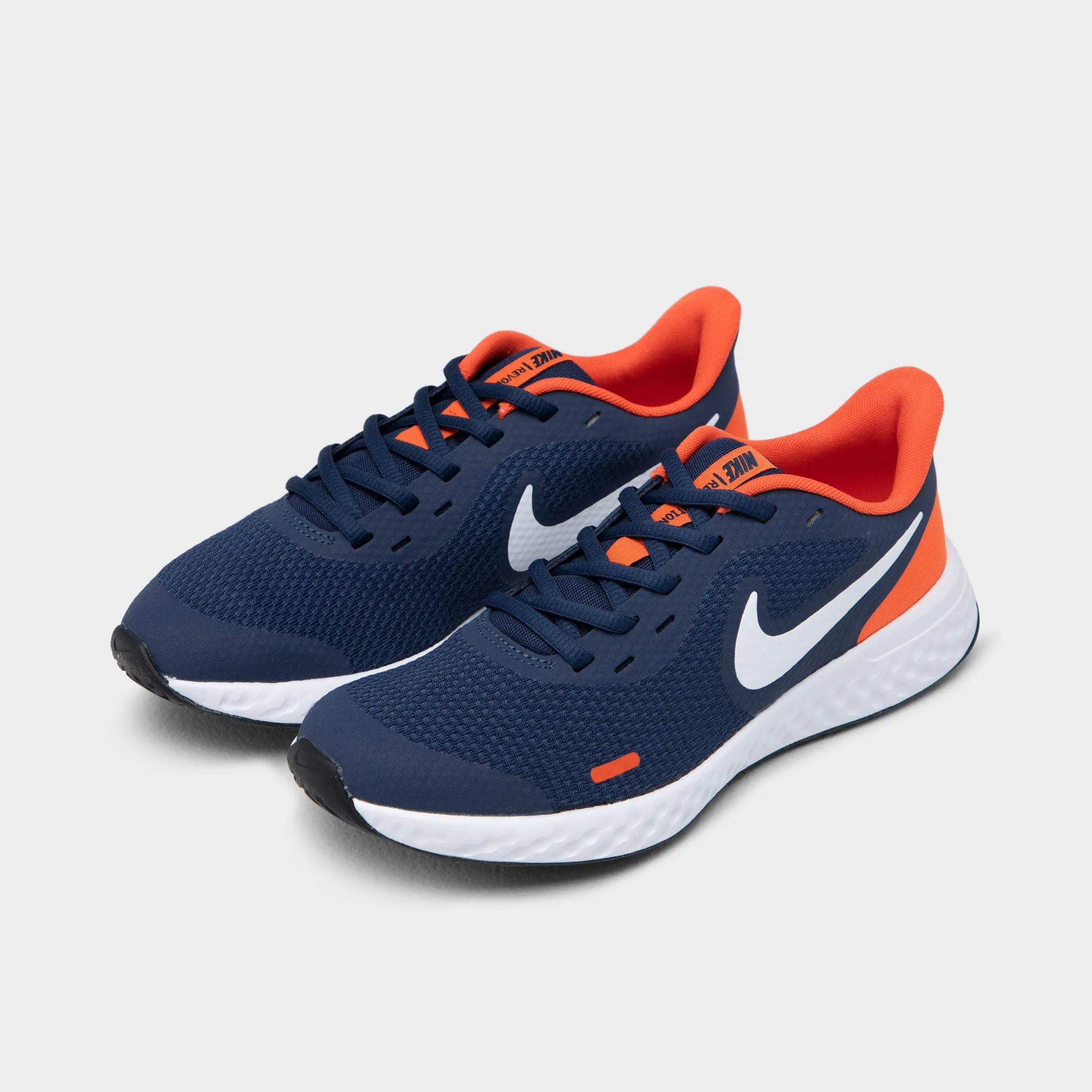 Nike Revolution 5 GS Midnight Navy / White - Orange