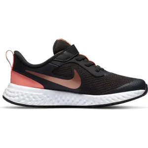 Nike Smoke Grey/Metallic Red Bronze Revolution 5 Children’s Sneaker