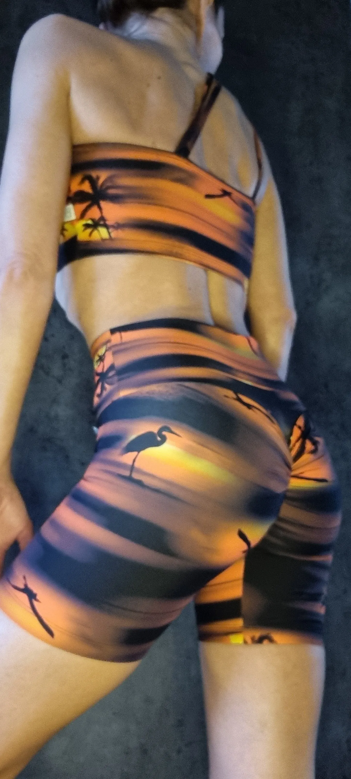 Otimo PushUp Shorts Set - Sunset print