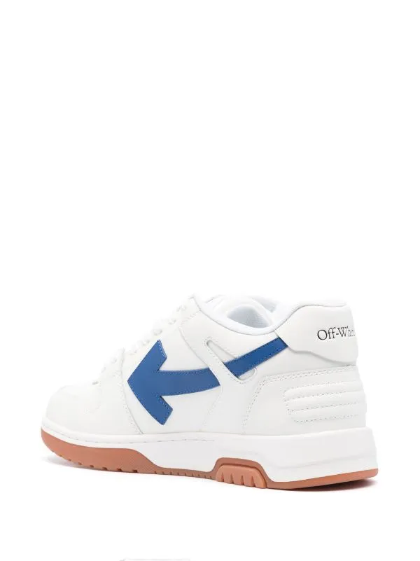 OUT OF OFFICE SIGNATURE ARROWS MOTIF LEATHER SNEAKERS