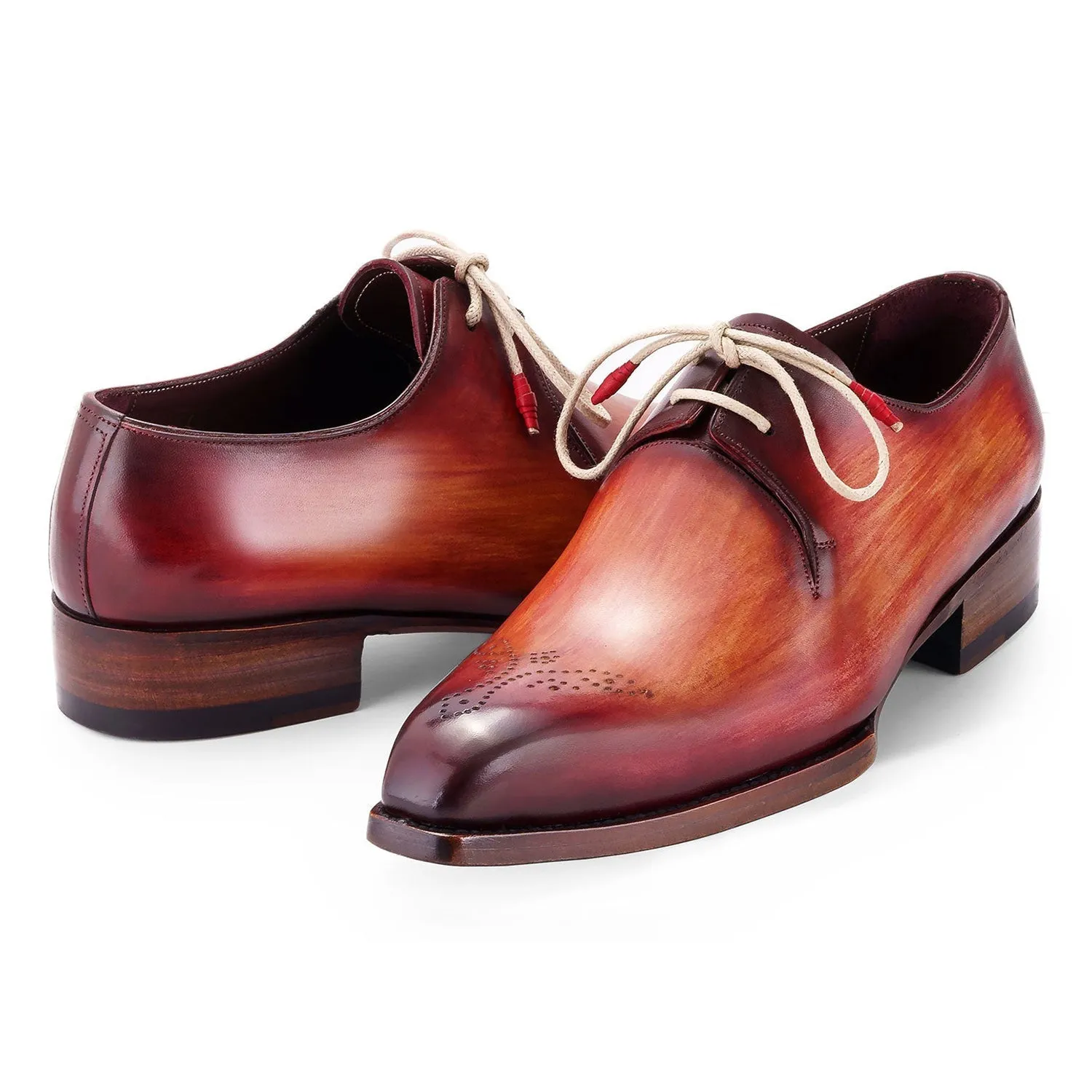 Paul Parkman Men's Shoes Calf-Skin Leather Goodyear Welted Derby Oxfords (PM6441)