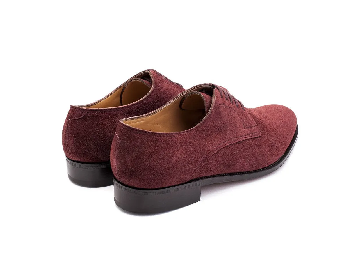 Penzance Burgundy Suede EE-width