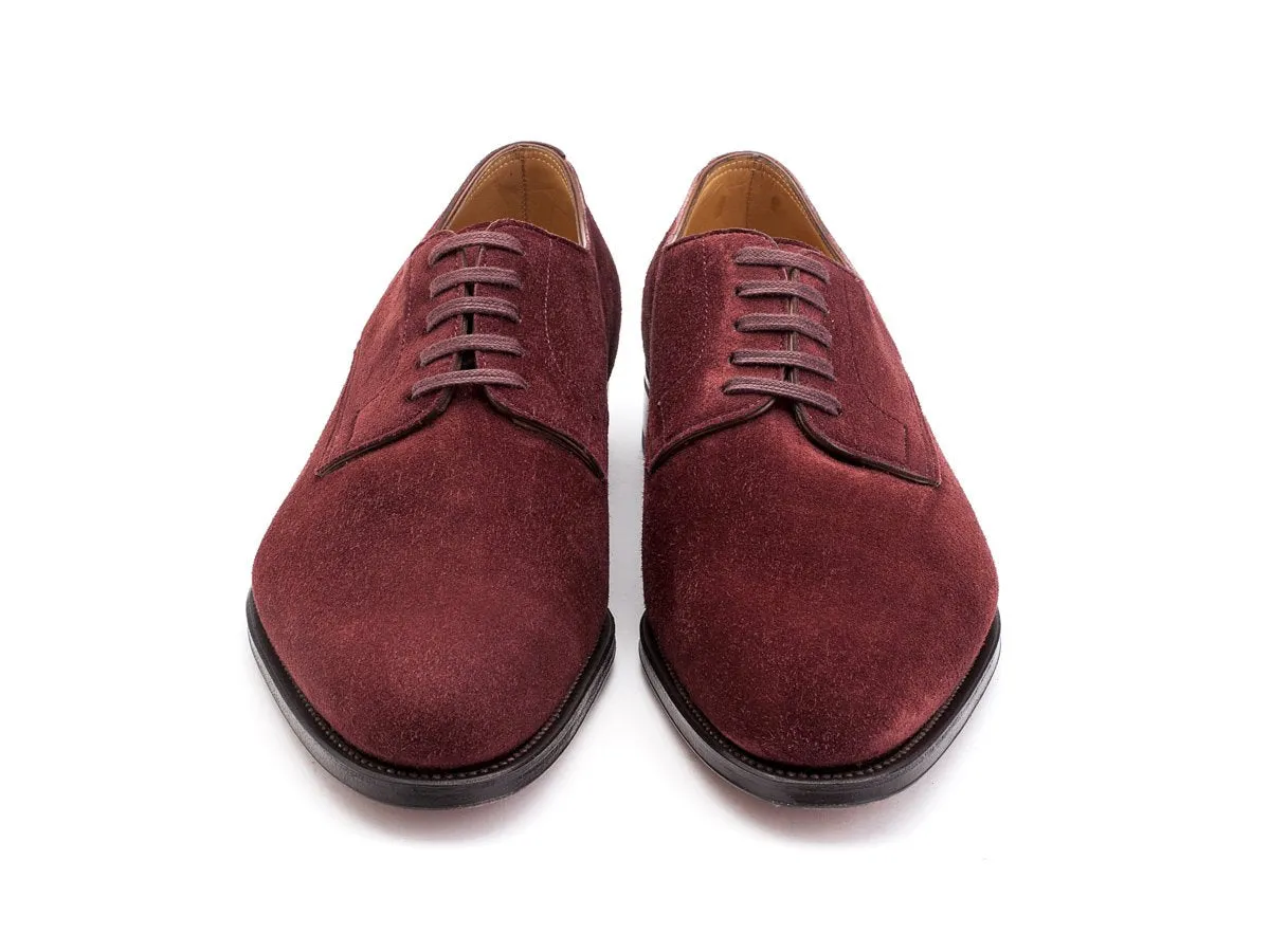 Penzance Burgundy Suede EE-width