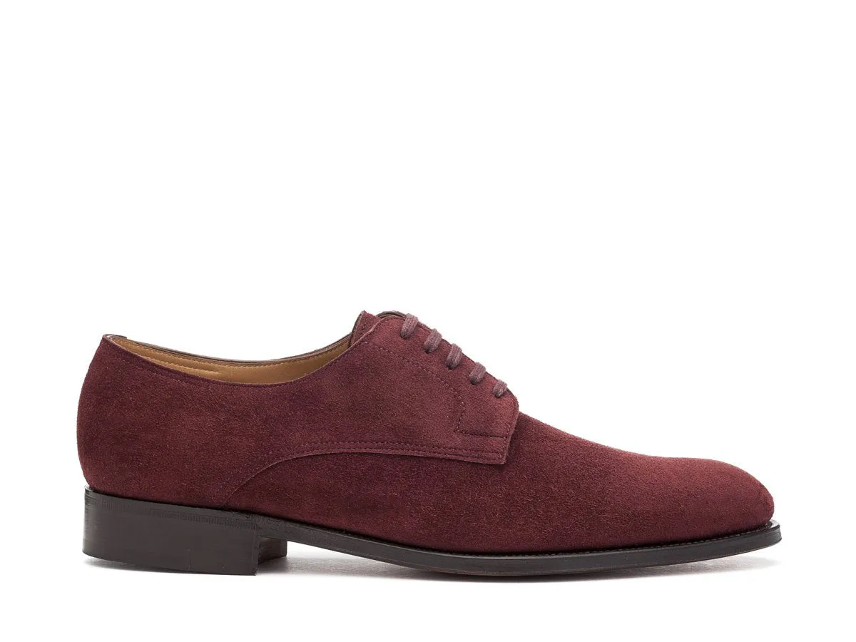 Penzance Burgundy Suede EE-width