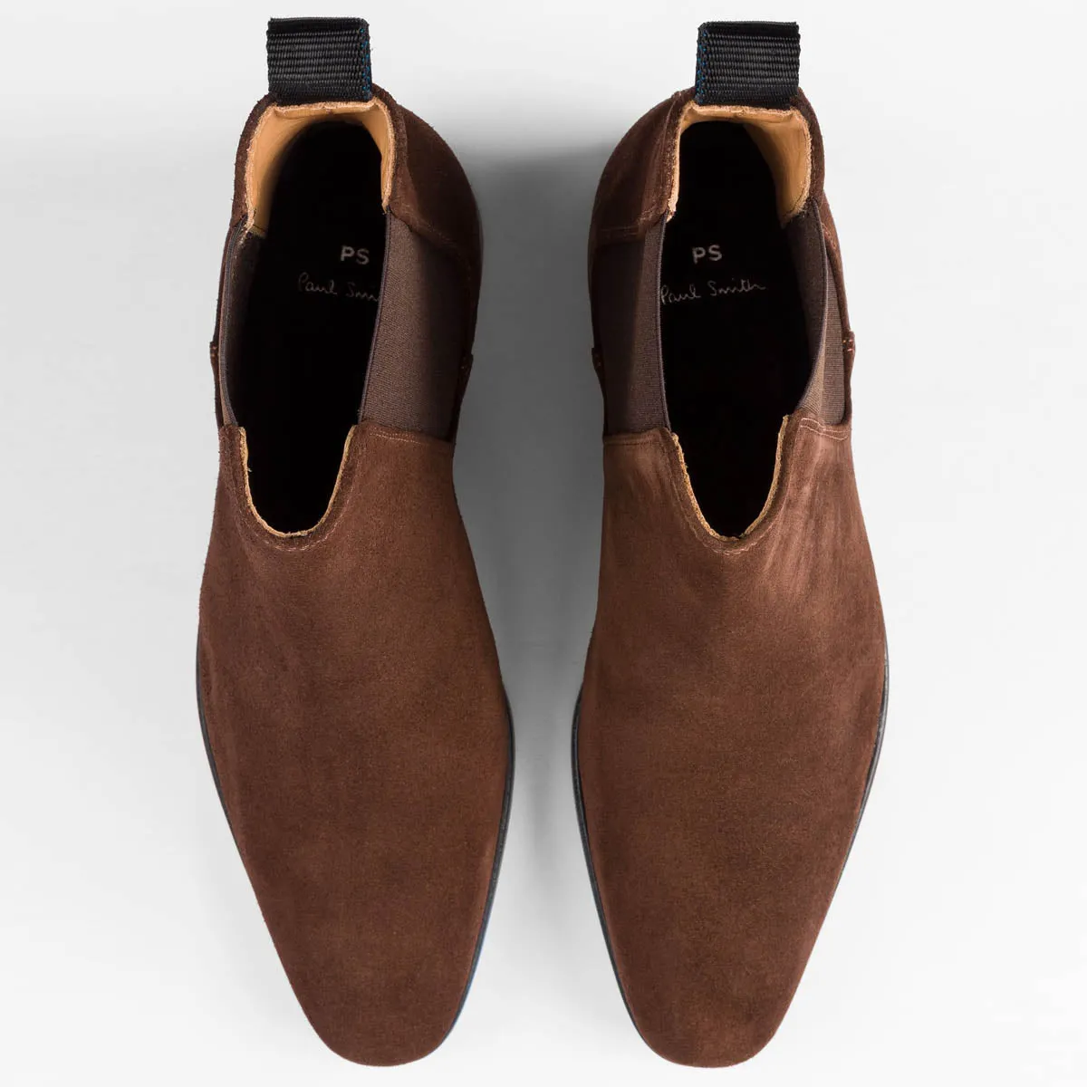 PS Paul Smith - Gerald Chelsea Boots in Brown Suede