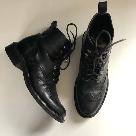 Rag and Bone Black Combat Boots